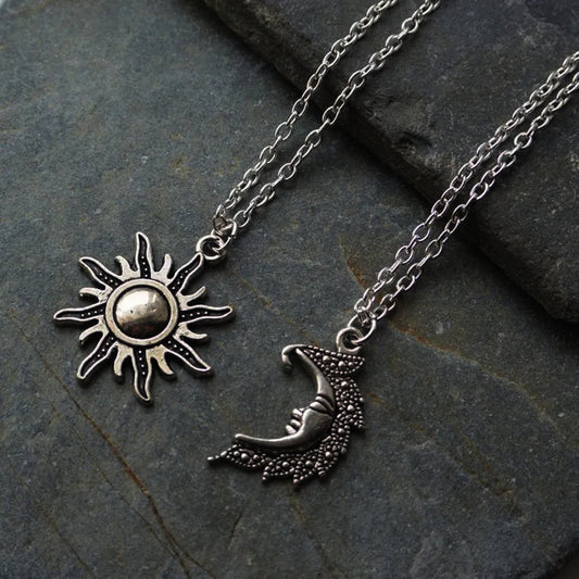 Celestial Harmony Sun & Moon Pendants