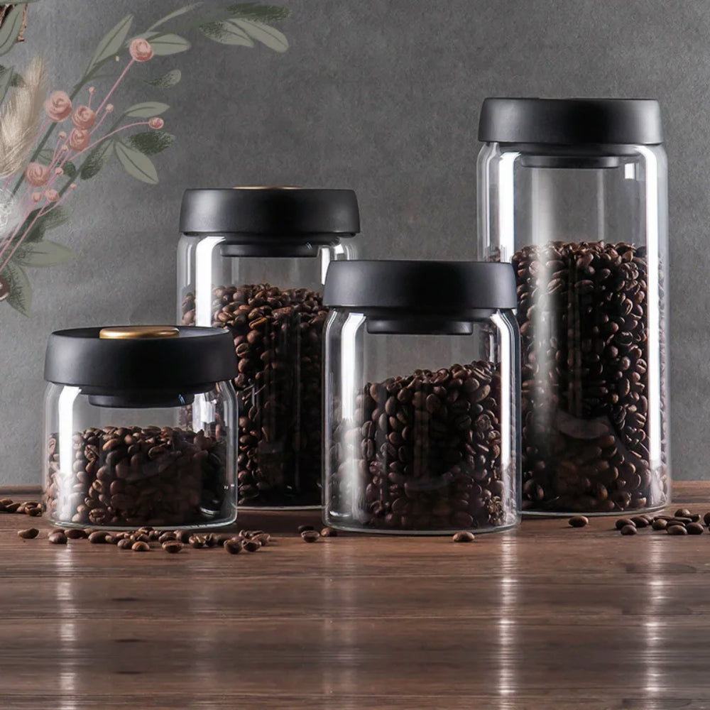 Vacuum-Sealed Coffee Bean Vault