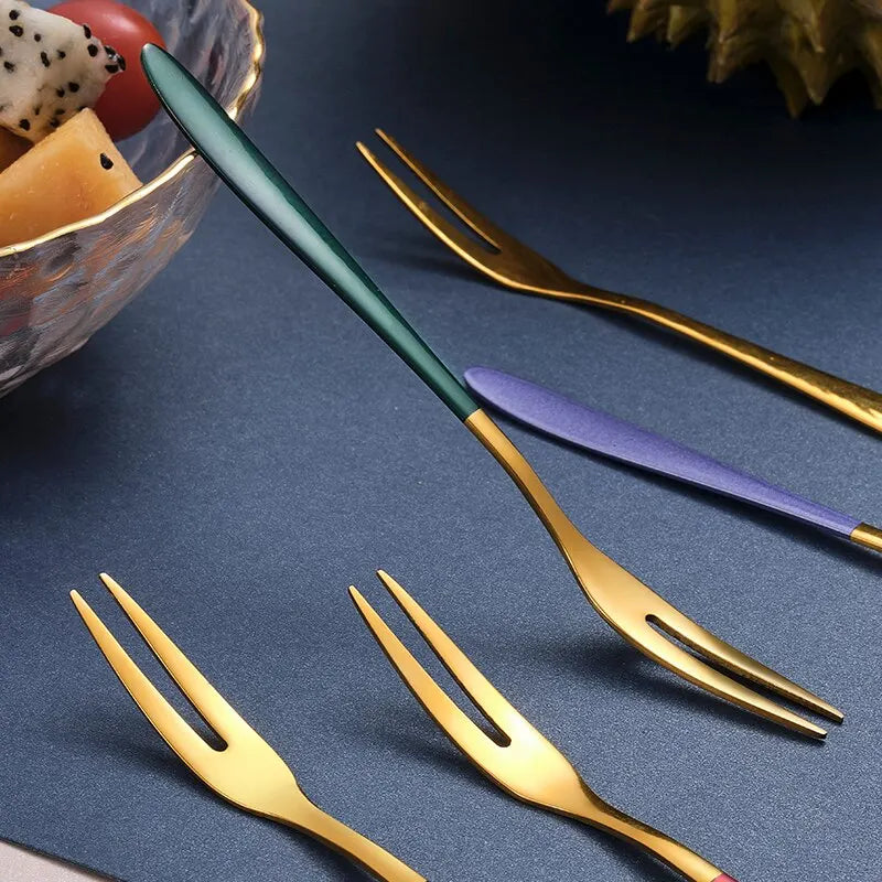 Modern Matte 7-Piece Fork Set