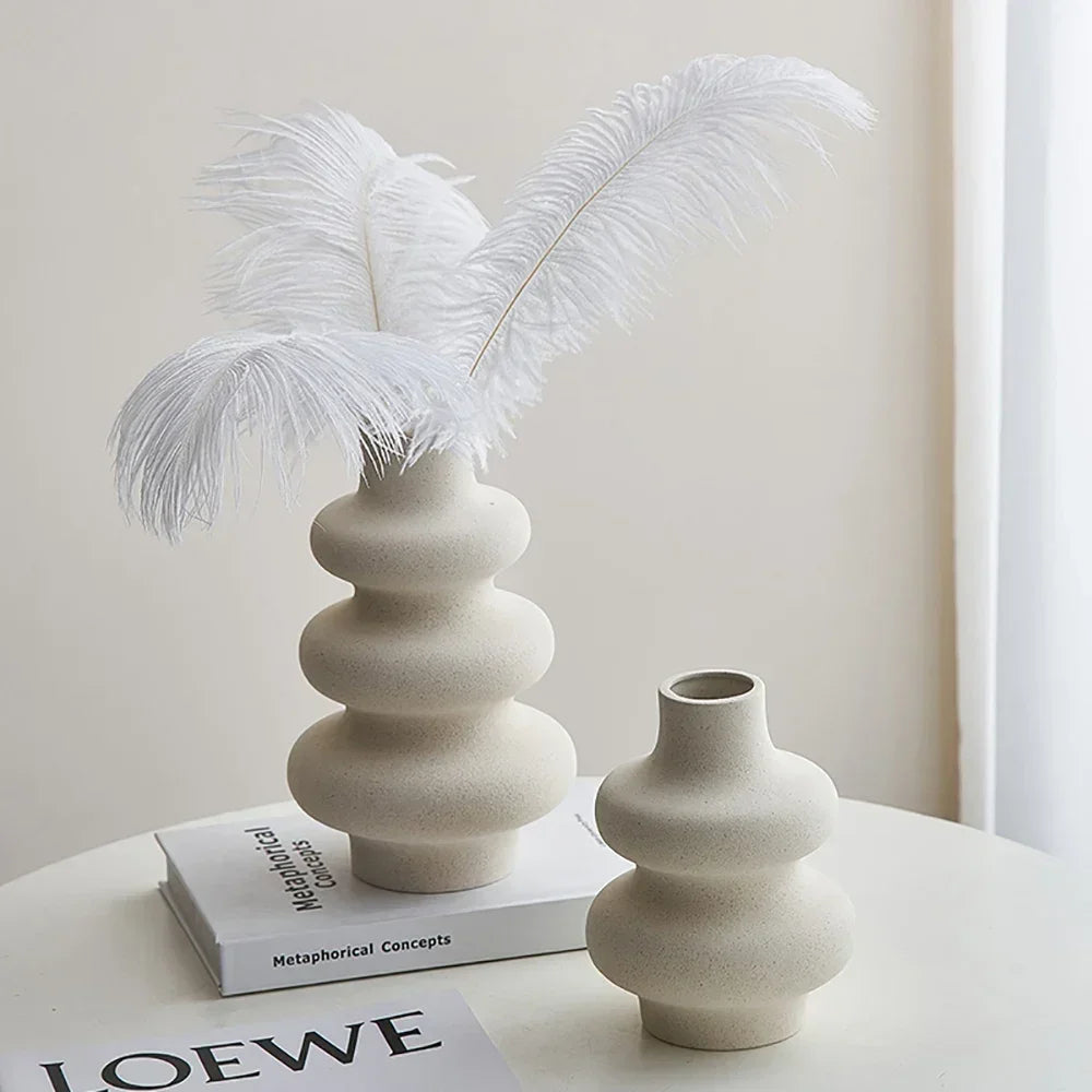 Modern Curvy Ceramic Vase