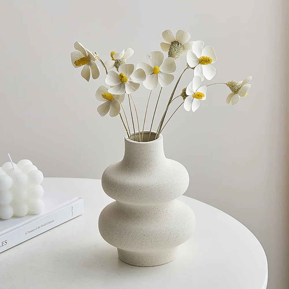 Modern Curvy Ceramic Vase