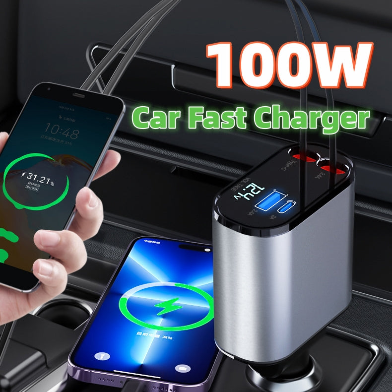 EazePower® 4x1 Car Charger