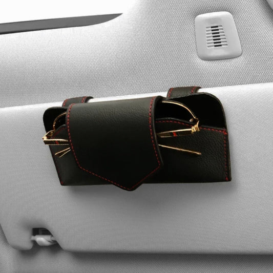 Leather Car Sunglass Case