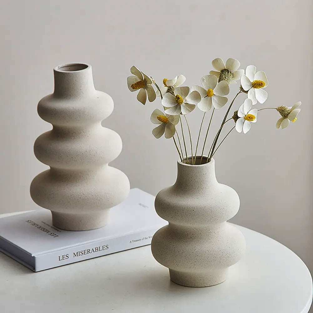 Modern Curvy Ceramic Vase