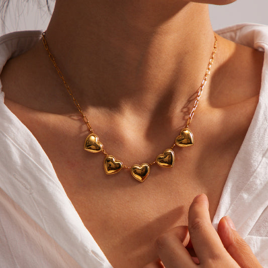 GoldenHeart Romance Necklace