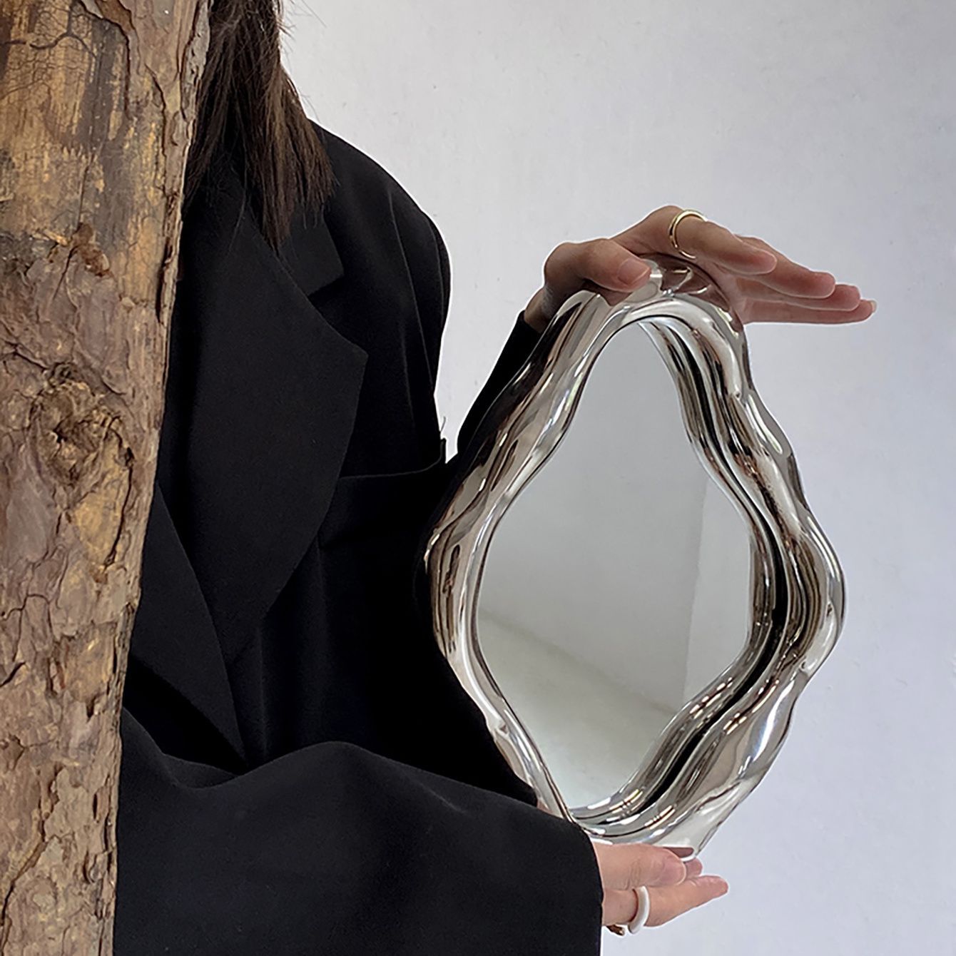 Surrealistic Melting Modern Mirror