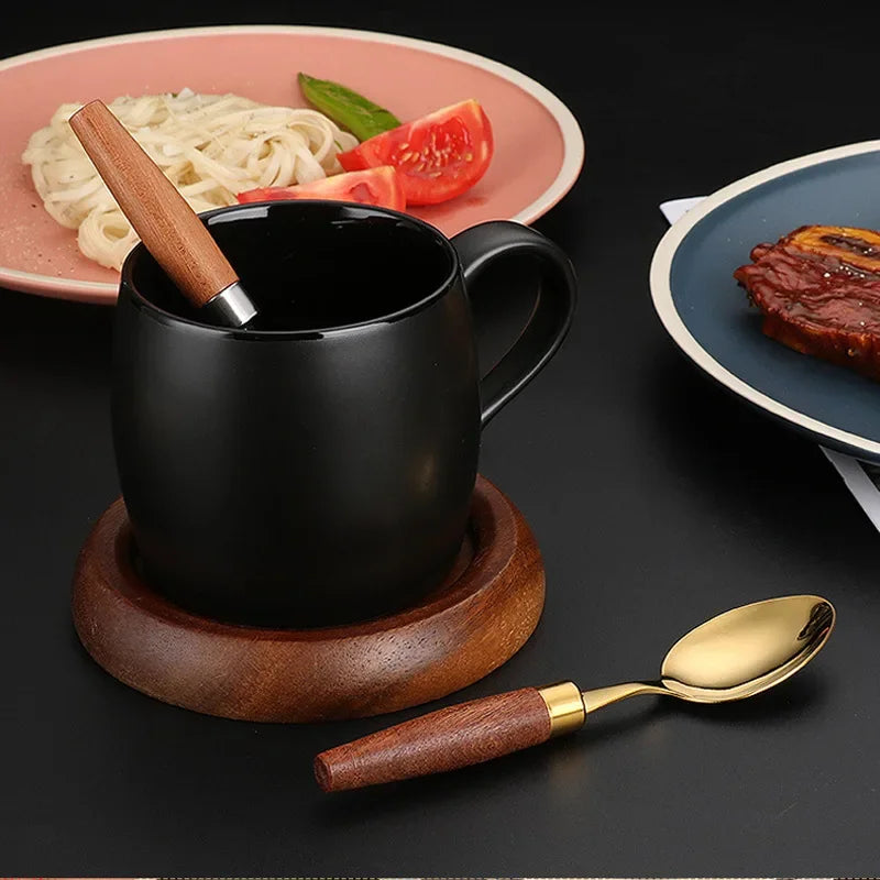 4pcs Handcrafted Wooden Cutlery Set