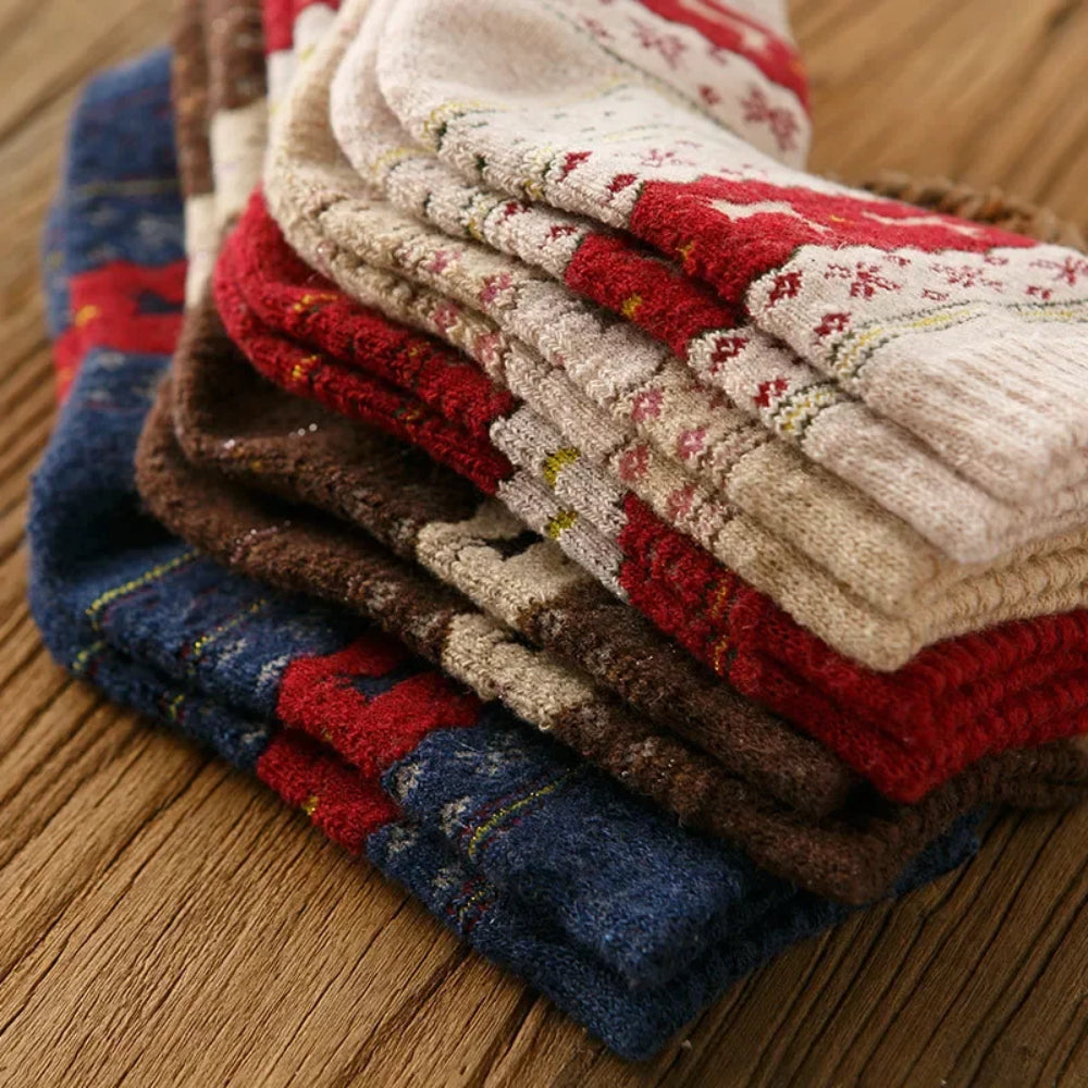 Elk Warmers Christmas Sock Set