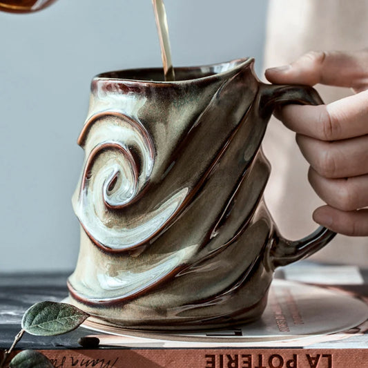 Wavy Sculpture Coffee Mug