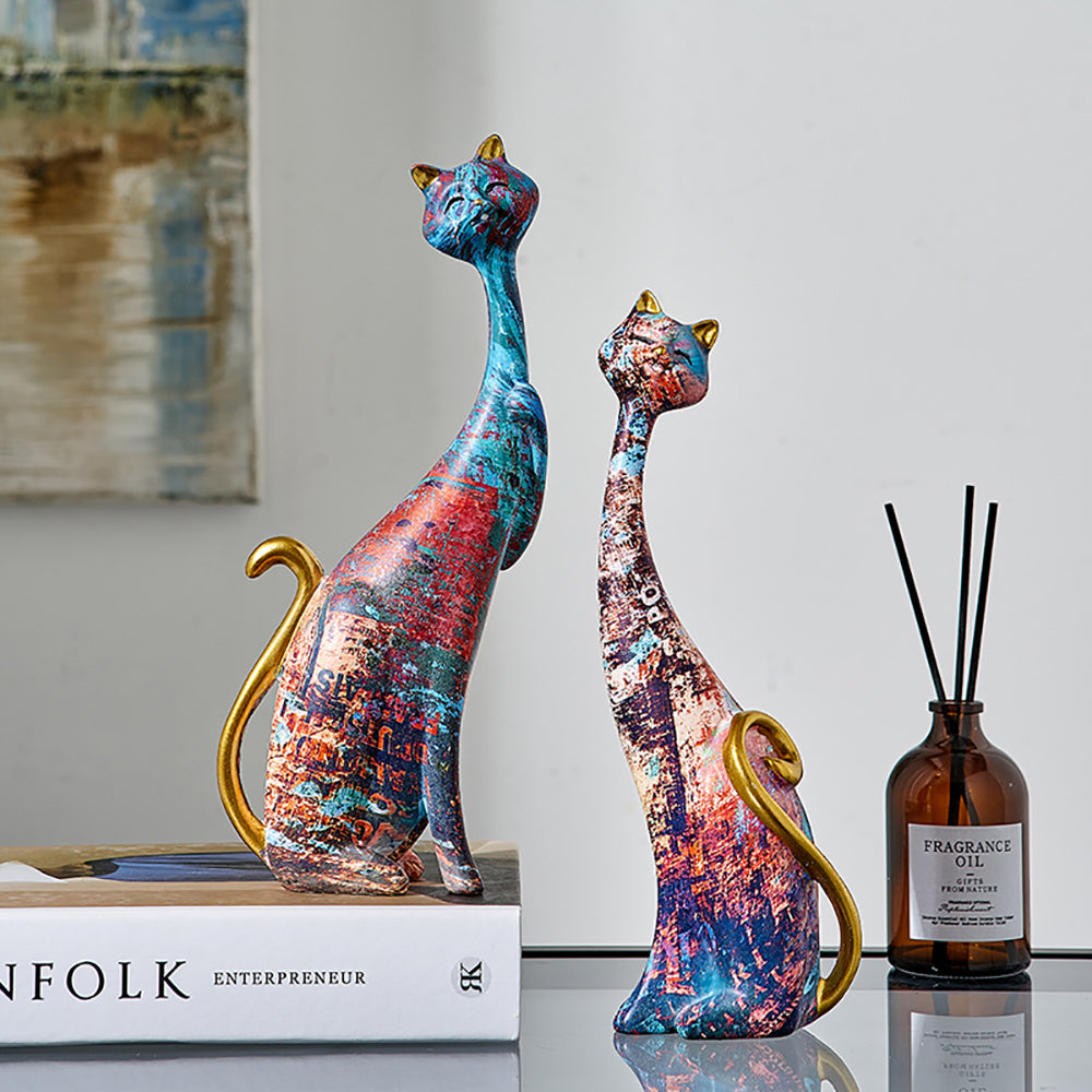 Contemporary Resin Art Cat