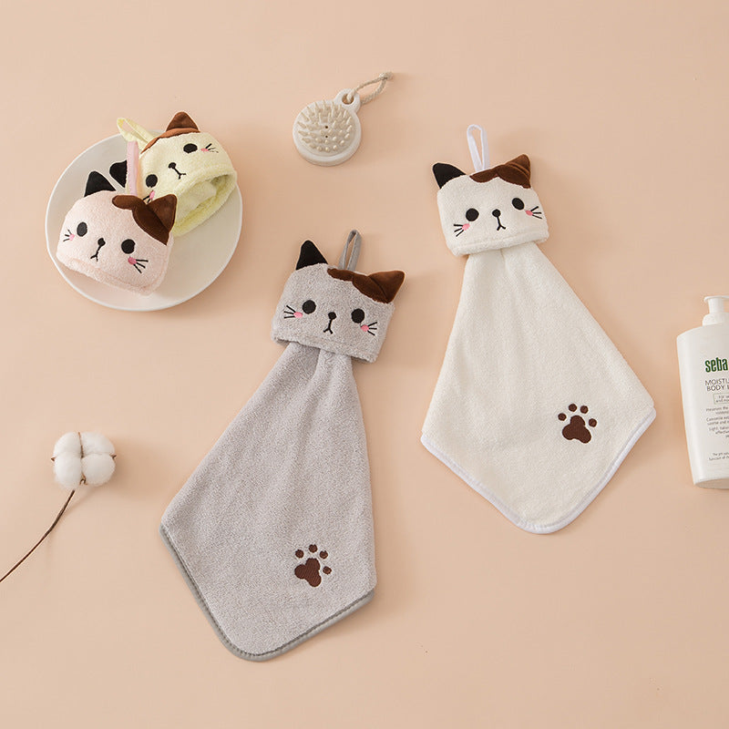 Cat-Inspired Hand Towel's