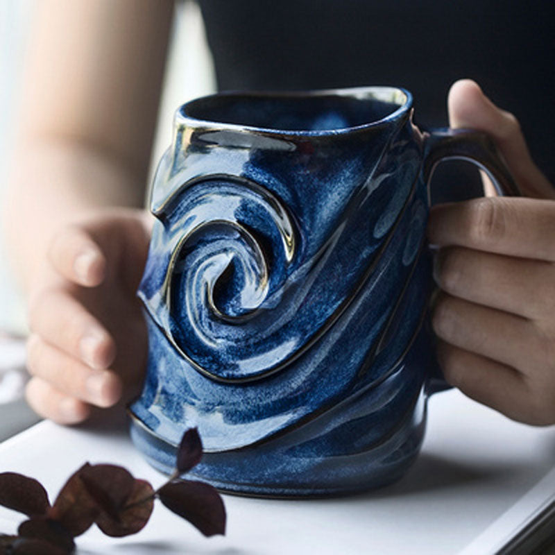 Wavy Sculpture Coffee Mug