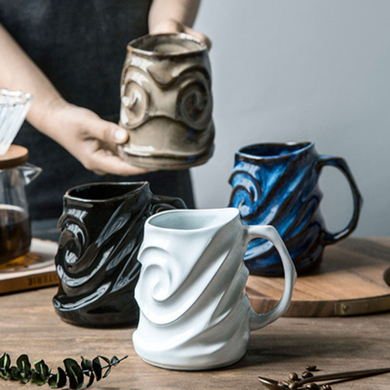 Wavy Sculpture Coffee Mug