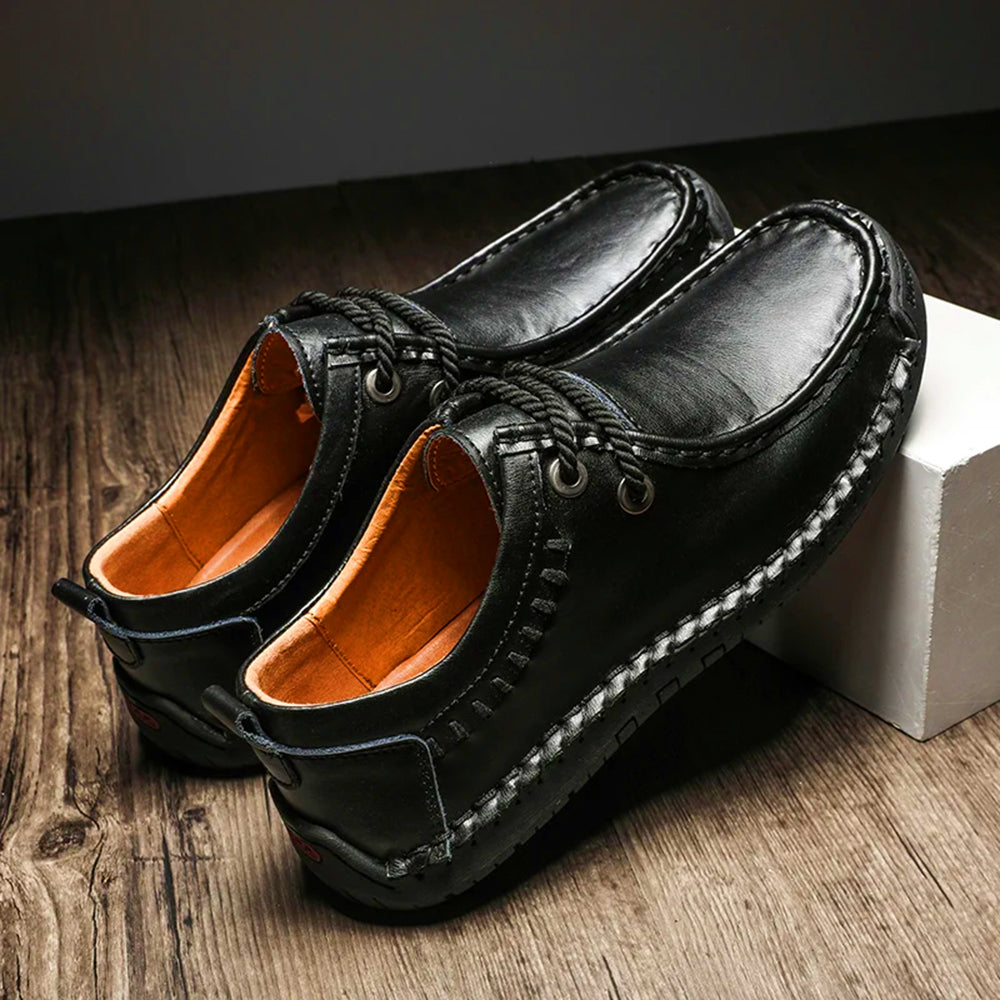 Men's Leather Wingtip Oxfords