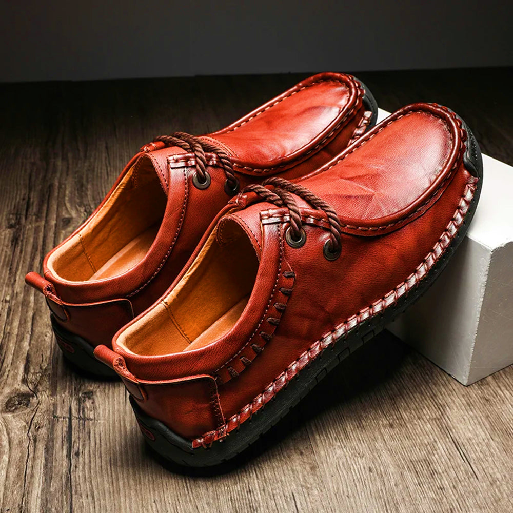 Men's Leather Wingtip Oxfords