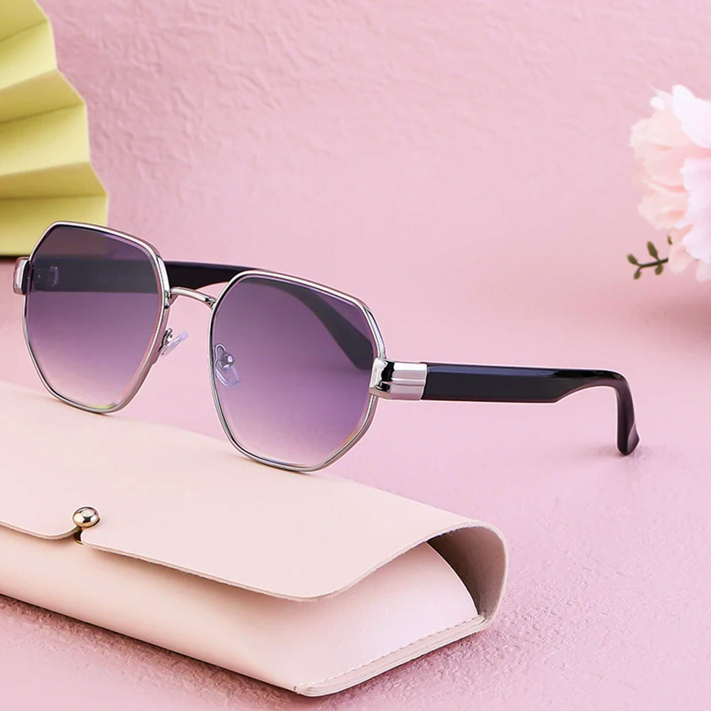 Modern Sunlit Square Sunglasses